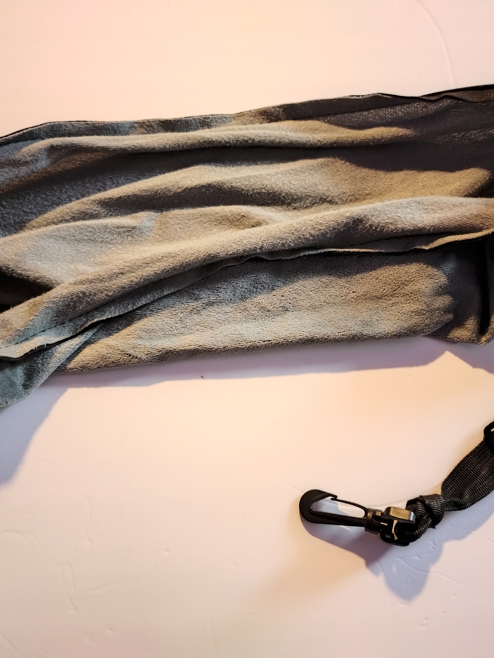 Men's Gray Travel Neck Pillow with Strap - Unbranded